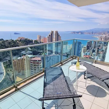 Apartamento Terraza Privada Y Soleada Con Vistas Al Mar - Planta 26 Benidorm